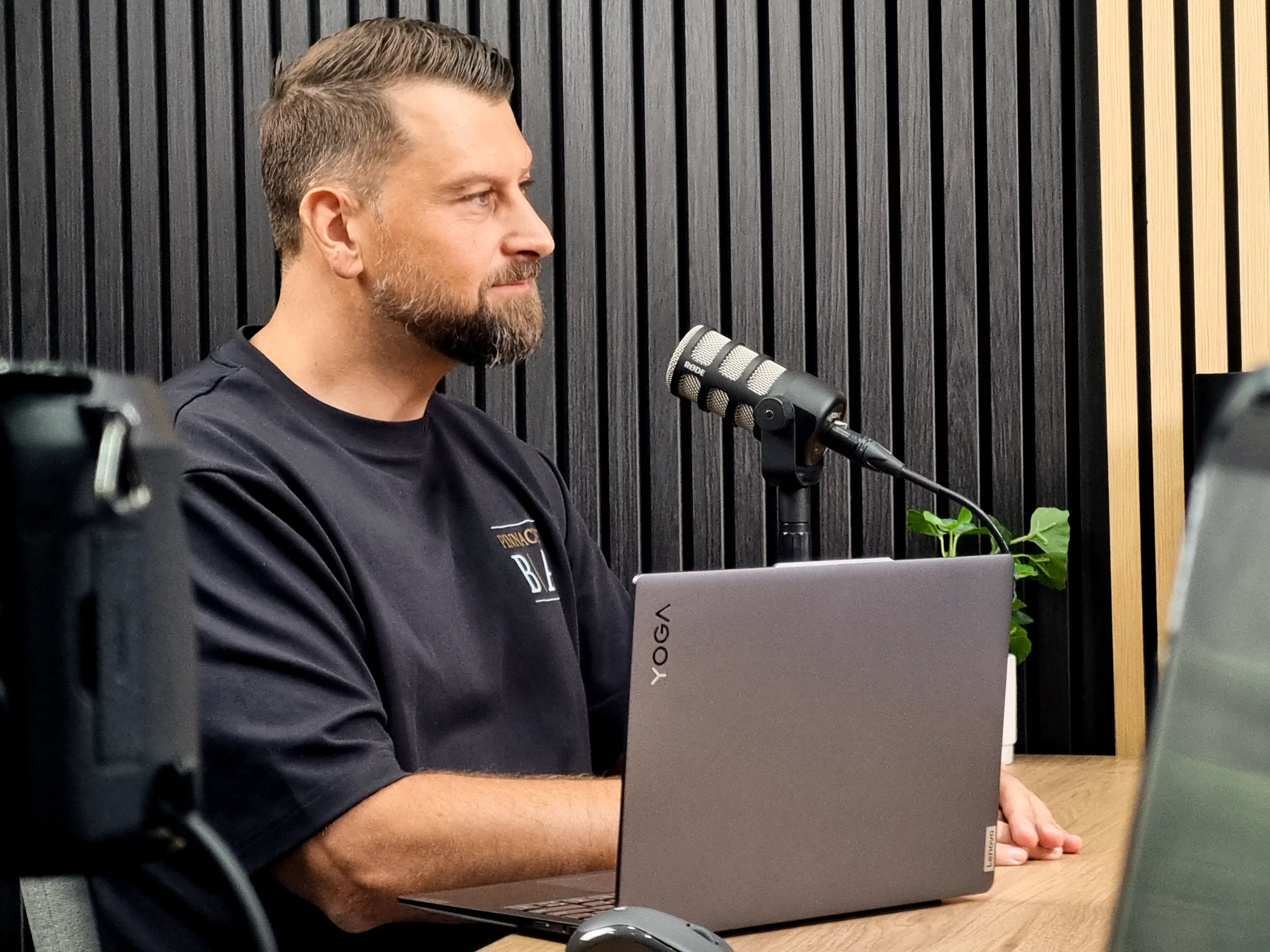 Main podcast recording setup at VV Studios in South West Sydney